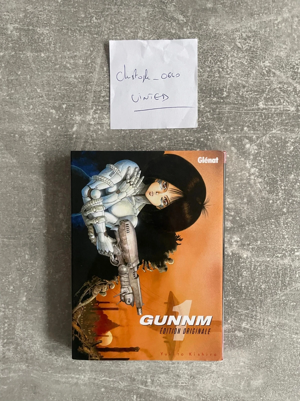 Manga Gunnm édition originale Tome 1 en version française.